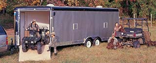 Interstate ATV trailers are built for easier towing in rough country.
